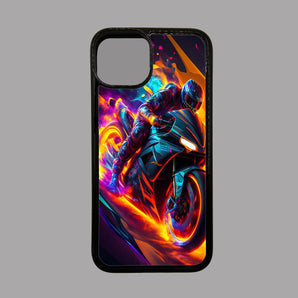 Colourful Motorbike Racing -  iPhone Case
