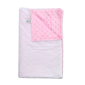 Pink Baby Blanket with Massage Beads 100 x 75 cm