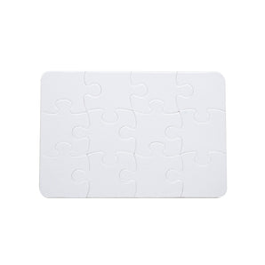 12pcs Jigsaw Puzzle - Sparkle White - 13 x 18cm