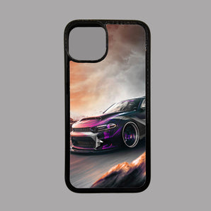 Purple and Black Car -  iPhone Case