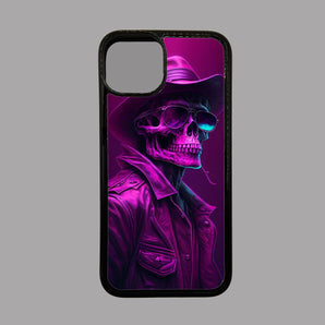 Pink Cowboy Skull - iPhone Case