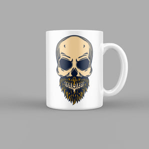 Evil Skull with Beard Skull & Zombies Mug