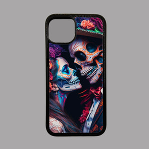 Man and Woman Skulls - iPhone Case