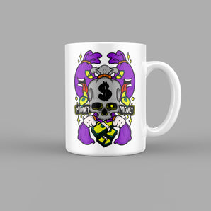 Money Bag Skull & Zombies Mug