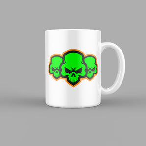 3 Green Skulls & Zombies Mug