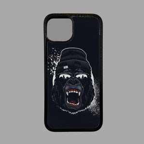 Gorilla Head with Hat and Glasses Animals -  iPhone Case