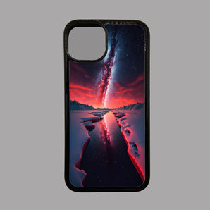 Arctic Night Sky Red -  iPhone Case