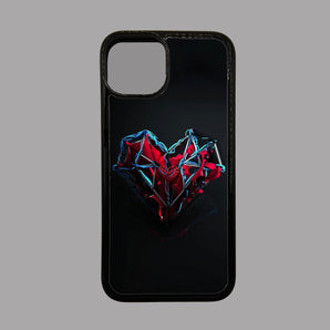 Metal Red Heart -  iPhone Case