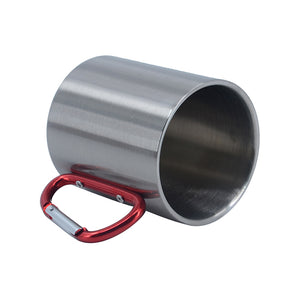 300ML Stainless Steel Silver Carabiner Mug