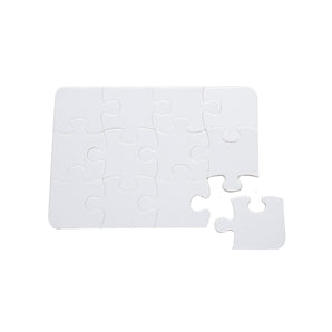 12pcs Jigsaw Puzzle - Sparkle White - 13 x 18cm