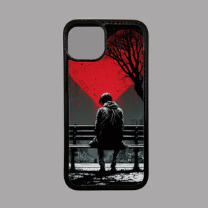 Black White and Red Love -  iPhone Case