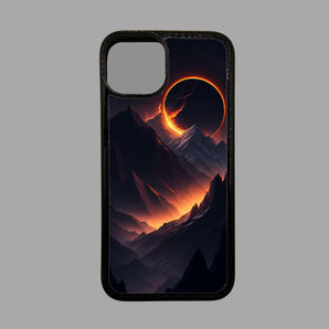 Sun Ring over Mountains -  iPhone Case
