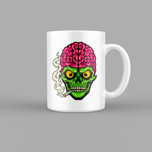 Mr Brains Stoner Skull Highs Mug