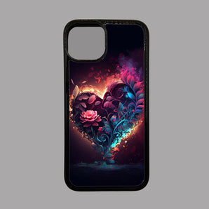 Rose Flower Heart -  iPhone Case