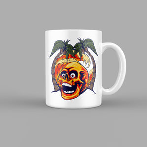 Evil Skull and Palm Trees Skull & Zombies Mug