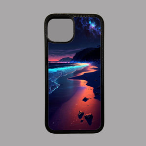 Beautiful Colour Beach and Moon -  iPhone Case