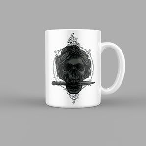 Skull with a Knife Skull & Zombies Mug
