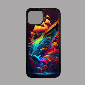 Colourful Ship and Ocean -  iPhone Case