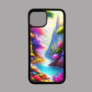 Colourful Fairy tale Trees and Flowers -  iPhone Case