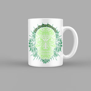 Green Pattern Skull - Skull & Zombies Mug