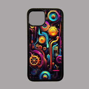 Colourful Mechanical Cogs 2 -  iPhone Case