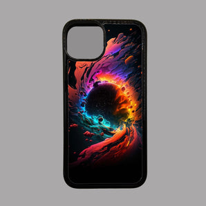 Multicoloured Glowing Rock Circle -  iPhone Case