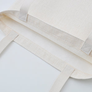 Linen Tote Shopping Bag - 36 x 39 cm