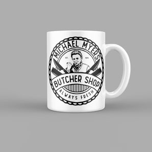 Michael Myers Butcher Shop Horror Mug