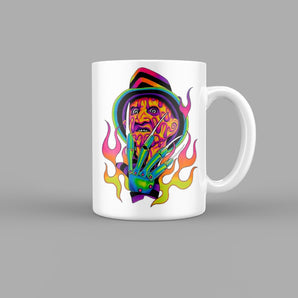 Colourful Freddy Krueger Horror Mug