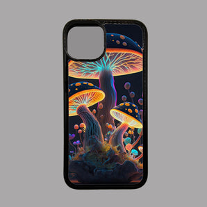 Spotted Glowing Mushrooms Highs -  iPhone Case