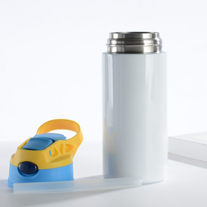 350ML Stainless Steel Kids Water Bottle - Blue and Yellow