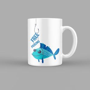 Free Piercing Fishing Outdoor & Sports Mug
