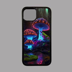 Multicolour Neon Mushrooms Highs -  iPhone Case