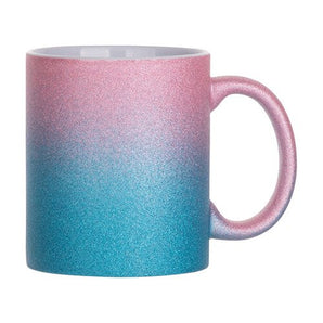 11oz Pink and Blue Glitter Mug