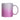11oz Silver and Pink Glitter Mug