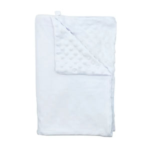 White Baby Blanket with Massage Beads 100 x 75 cm
